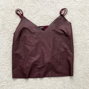 Revamped burgundy Tank Top